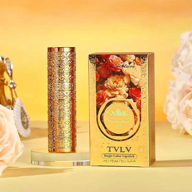 Crystal Color-changing Petal Lipstick for Women Moisturizes long-lasting and non-sticky cup lip balm